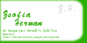 zsofia herman business card